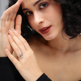 Vortex Halo Layered Diamond Ring