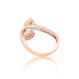 Vortex Halo Layered Diamond Ring