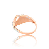 Eclipse Curvy Flow Diamond Ring