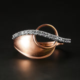 Eclipse Curvy Flow Diamond Ring