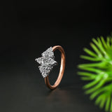 Glittering Tri-Point Diamond Ring