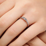 Timeless Trio Pave-Set Diamond Ring