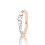 Timeless Trio Pave-Set Diamond Ring