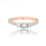 Timeless Trio Pave-Set Diamond Ring