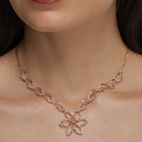 Edgy Angel Droplet Diamond Necklace