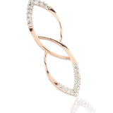 Edgy Angel Droplet Diamond Earrings