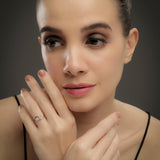 Sweetheart Serenity Silver Ring - Diavo Jewels