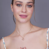 Whimsical Heartstrings of Bliss Diamond Pendant