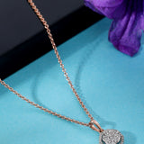 Dazzling Octagonal Orb Diamond Pendant