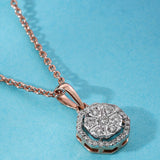 Dazzling Octagonal Orb Diamond Pendant