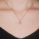 Radiant Circlet Diamond Pendant