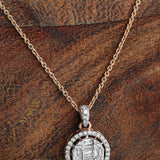 Radiant Circlet Diamond Pendant