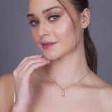 Brilliant Duo of Sphere Diamond Pendant