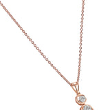 Brilliant Duo of Sphere Diamond Pendant