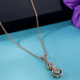Brilliant Duo of Sphere Diamond Pendant