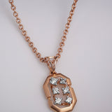 Scintillating Quartet Diamond Pendant