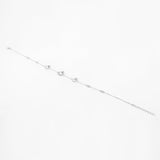 Magnetic Dome Rhodium Plated Silver Anklet - Diavo Jewels