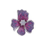 Amythyst Cubic Cosmos Silver Earrings