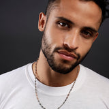 Gilded Armor Two Tone Men's Silver Chain - Diavo Jewels