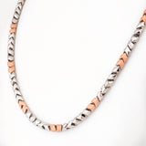 Maverick Block Two Tone Men's Silver Chain - Diavo Jewels