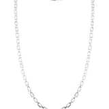Nova Knight Rhodium-Plated Men's Silver Chain