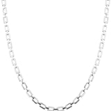 Nova Knight Rhodium-Plated Men's Silver Chain