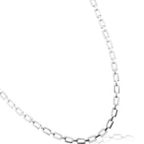 Nova Knight Rhodium-Plated Men's Silver Chain
