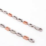 Nova Knight Two Tone Men's Silver Chain - Diavo Jewels