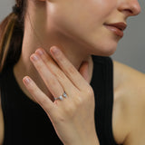 Symphony of Twin Flames Silver Ring