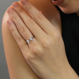 Symphony of Twin Flames Silver Ring