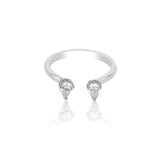 Symphony of Twin Flames Silver Ring