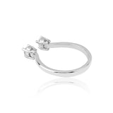 Symphony of Twin Flames Silver Ring