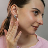 Gossamer Wings of Grace Silver Earrings