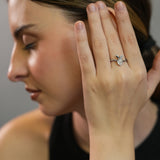 Whimsy icy Heart Whisper Silver Ring