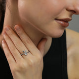 Whimsy icy Heart Whisper Silver Ring