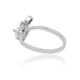 Whimsy icy Heart Whisper Silver Ring