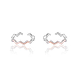 Wavy Path of Tranquility Silver Toe Rings