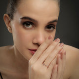 Heart Duo Silver Ring - Diavo Jewels