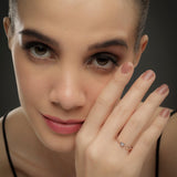 Heart Duo Silver Ring - Diavo Jewels