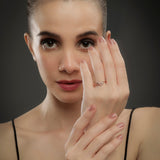Haloed Heavenly Silver Ring - Diavo Jewels