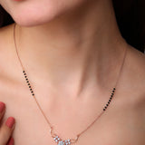 Divine Celestial Diamond Pendant with Mangalsutra