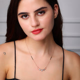 Sacred Circles Diamond Pendant with Mangalsutra