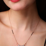 Sacred Circles Diamond Pendant with Mangalsutra