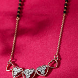 Sacred Circles Diamond Pendant with Mangalsutra
