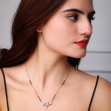 Peacock Symphony Diamond Pendant with Mangalsutra