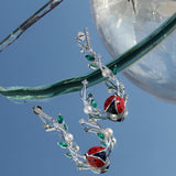 Pearl Bug Silver Delight Earrings - Diavo Jewels