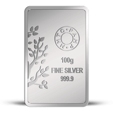 BANYAN TREE 999.9 PURITY 100 GM SILVER BAR