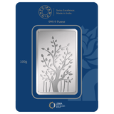 BANYAN TREE 999.9 PURITY 100 GM SILVER BAR