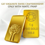 LOTUS 24K (999.9) 1 GM GOLD BAR - Diavo Jewels