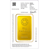 LOTUS 24K (999.9) 50 GM GOLD BAR - Diavo Jewels
